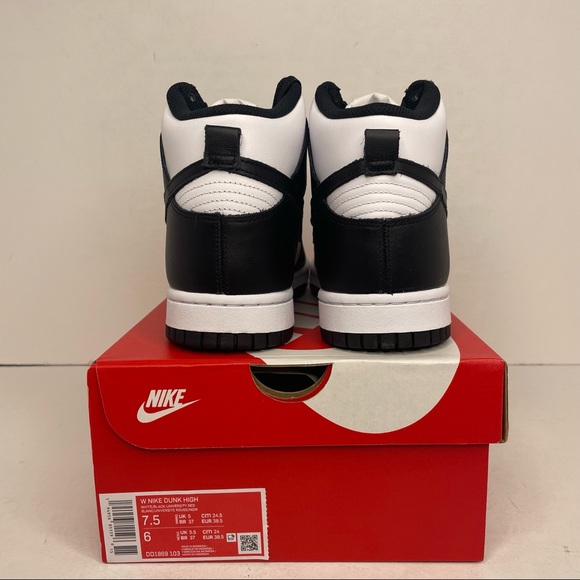 Nike Dunk High WMNS “Panda/Twist/Black White” NEW 2021 - Picture 4 of 4